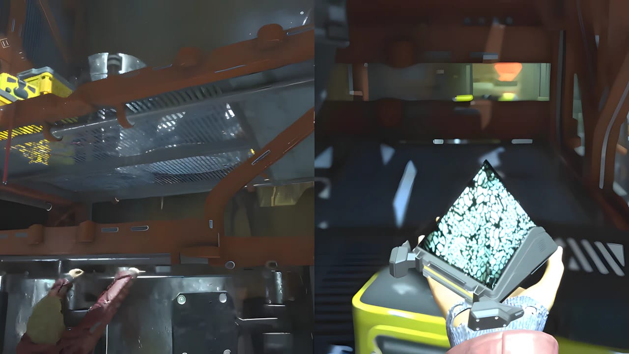 Marvel's Guardians of the Galaxy Deep Mine Device collectible 3D model rendering with industrial sci-fi textures.