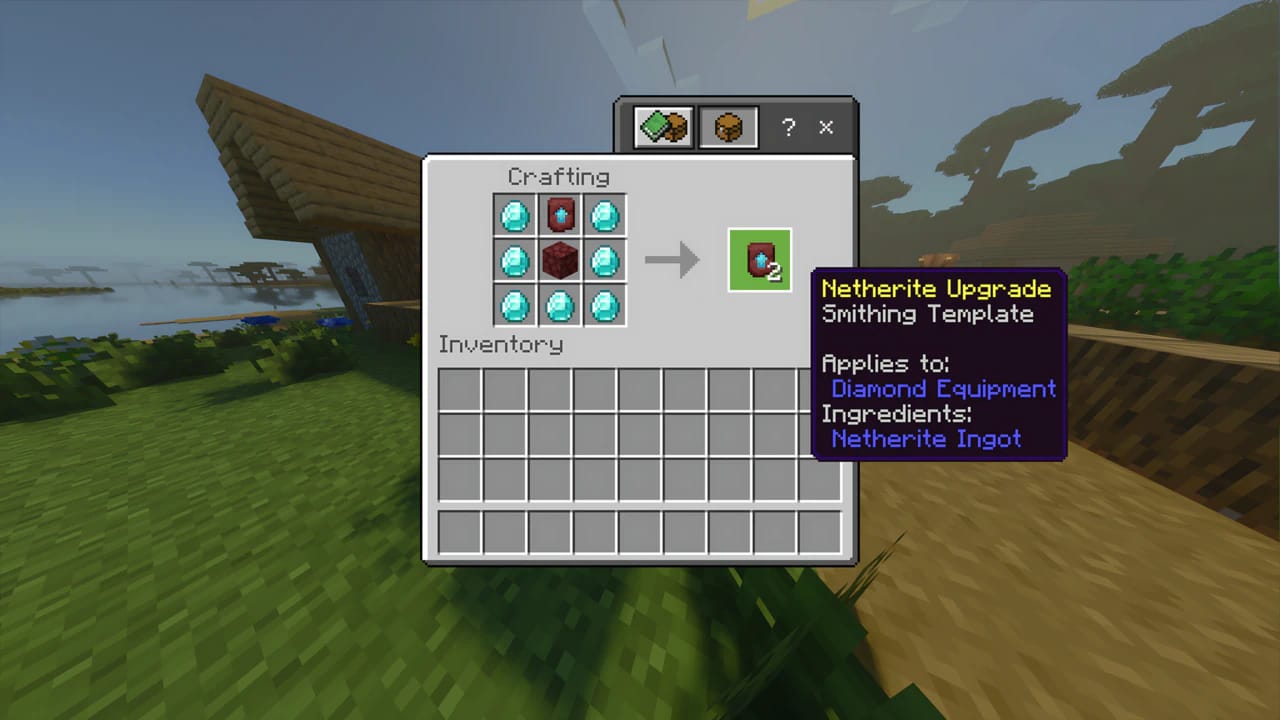 How to Find and Mine Netherite in Minecraft 8 Finally, use a Smithing Table to combine a Diamond item with a Netherite Ingot. This upgrades your tool or armor into a stronger and more durable version.