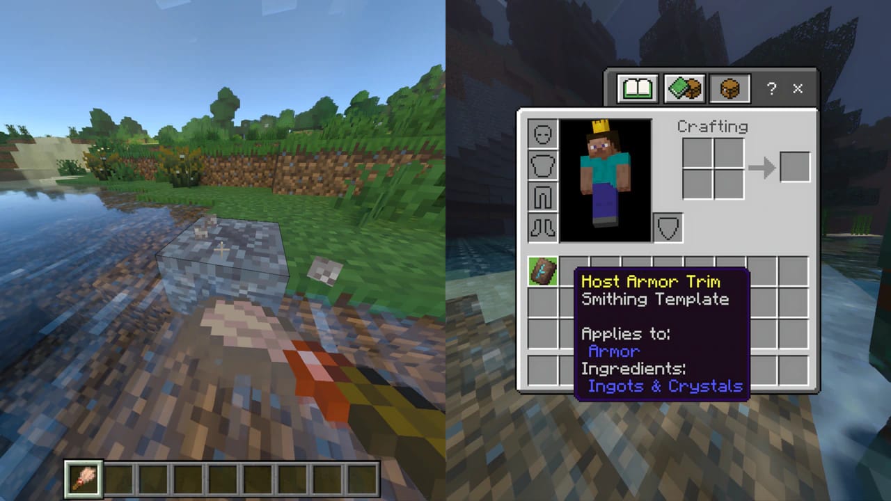 Found in Trail Ruins, obtained by brushing suspicious gravel blocks (~8.3% chance per brush).