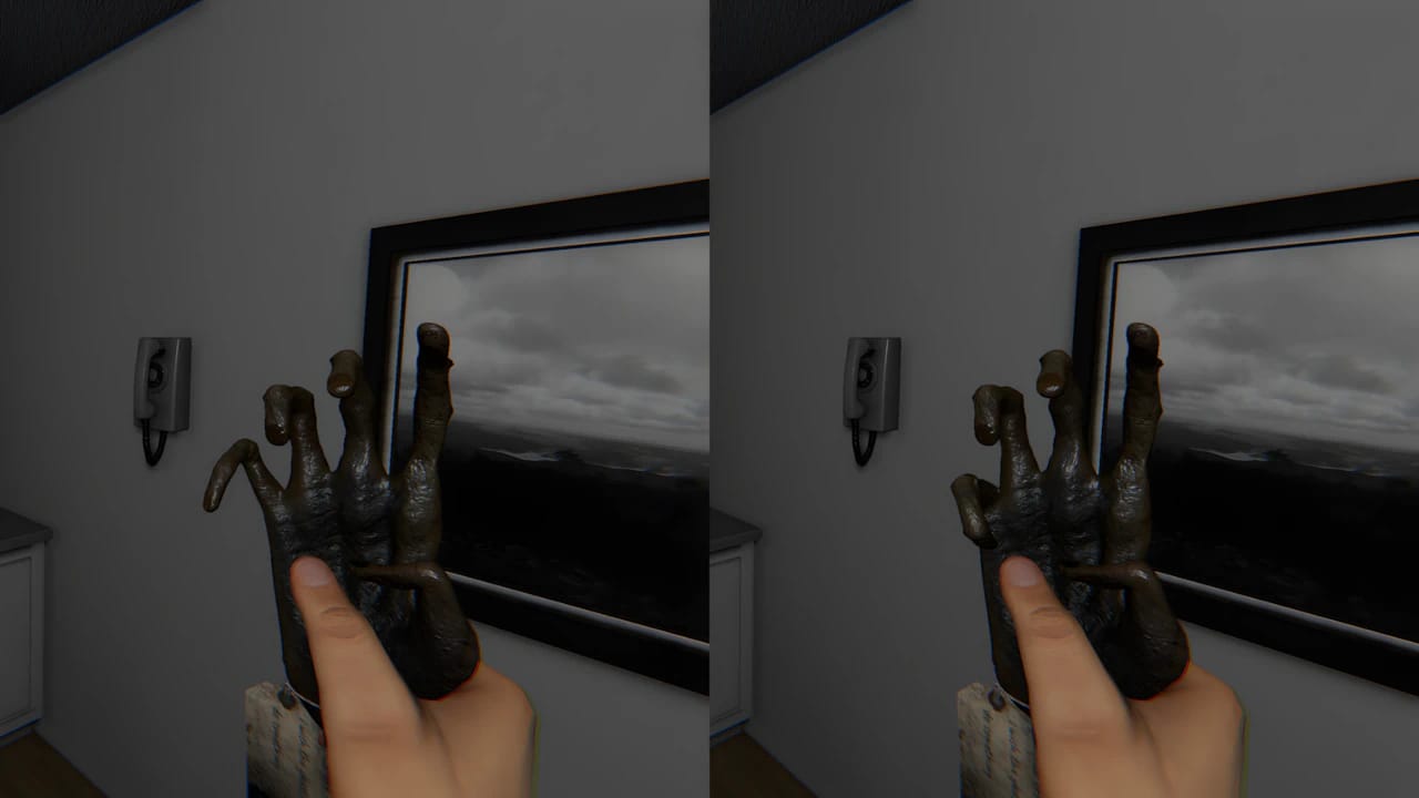 Phasmophobia Monkey Paw cursed possession item comparison showing before and after wish states in-game.