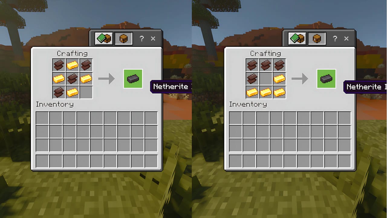 How to Find and Mine Netherite in Minecraft 7 Combine them in a Crafting Table to create 1 Netherite Ingot.