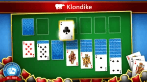 High-resolution Ace of Spades card design from a digital Solitaire Klondike game for PC gaming platforms.