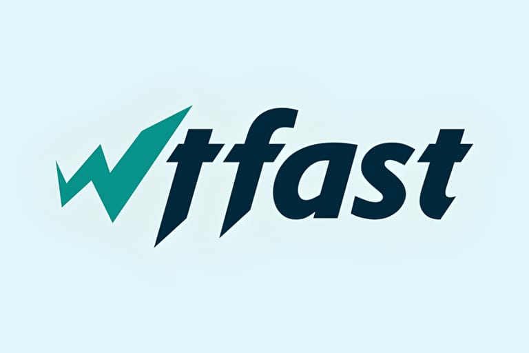 The official logo of WTFast gaming VPN service.